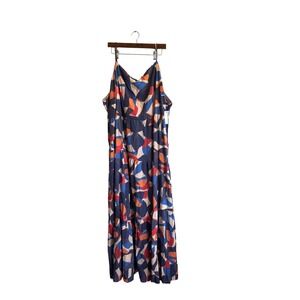 Nine West Women's Plus Size 4X Maxi Dress‎ Sleeveless Abstract Print
